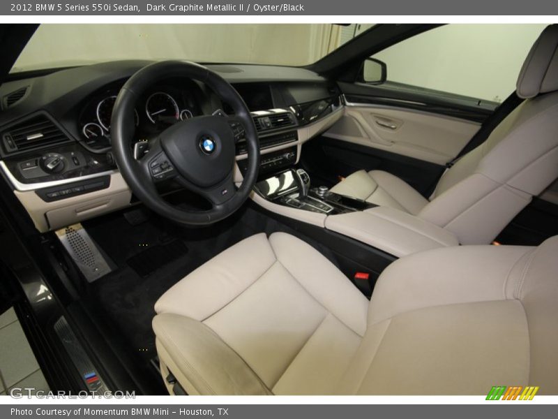 Dark Graphite Metallic II / Oyster/Black 2012 BMW 5 Series 550i Sedan