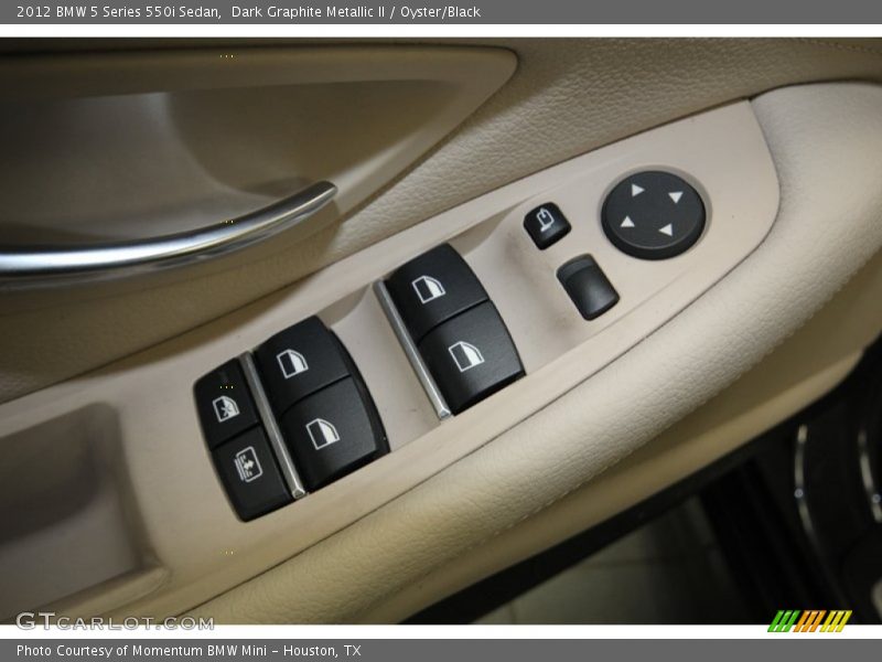 Dark Graphite Metallic II / Oyster/Black 2012 BMW 5 Series 550i Sedan