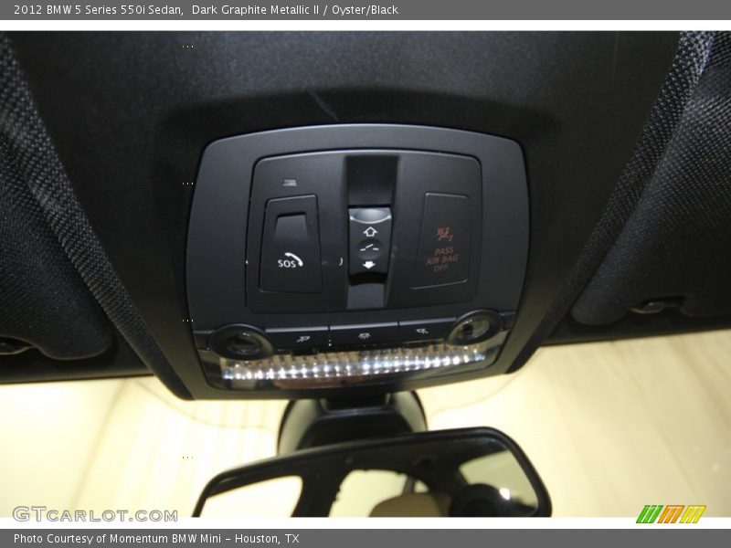 Dark Graphite Metallic II / Oyster/Black 2012 BMW 5 Series 550i Sedan