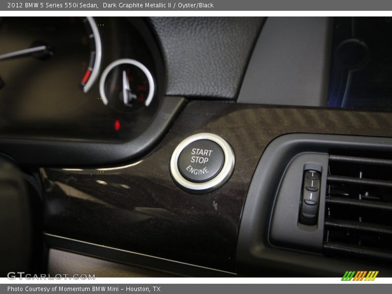 Dark Graphite Metallic II / Oyster/Black 2012 BMW 5 Series 550i Sedan