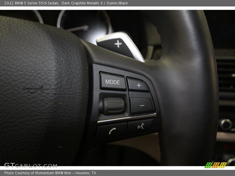 Dark Graphite Metallic II / Oyster/Black 2012 BMW 5 Series 550i Sedan