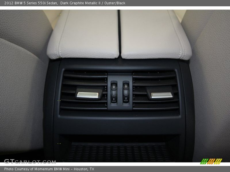 Dark Graphite Metallic II / Oyster/Black 2012 BMW 5 Series 550i Sedan