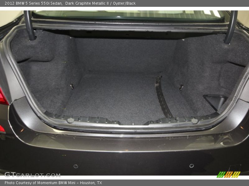 Dark Graphite Metallic II / Oyster/Black 2012 BMW 5 Series 550i Sedan