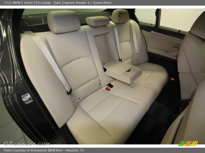 Dark Graphite Metallic II / Oyster/Black 2012 BMW 5 Series 550i Sedan