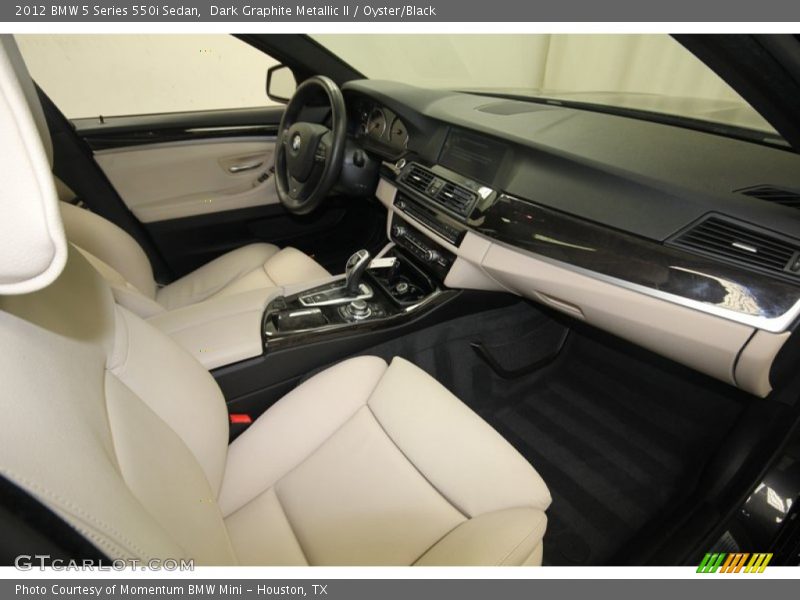 Dark Graphite Metallic II / Oyster/Black 2012 BMW 5 Series 550i Sedan