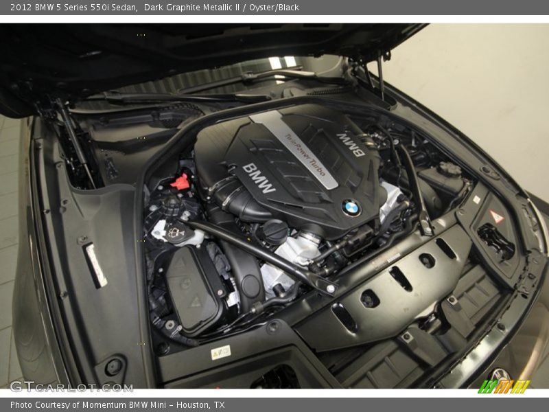 Dark Graphite Metallic II / Oyster/Black 2012 BMW 5 Series 550i Sedan