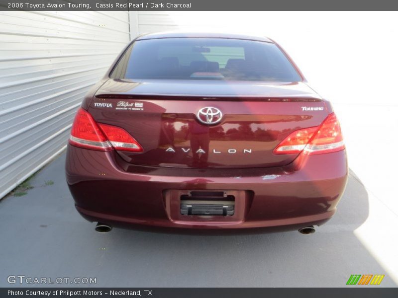 Cassis Red Pearl / Dark Charcoal 2006 Toyota Avalon Touring