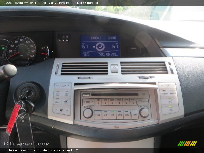 Cassis Red Pearl / Dark Charcoal 2006 Toyota Avalon Touring