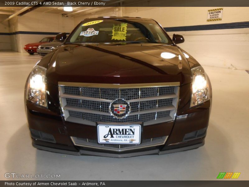 Black Cherry / Ebony 2009 Cadillac CTS 4 AWD Sedan