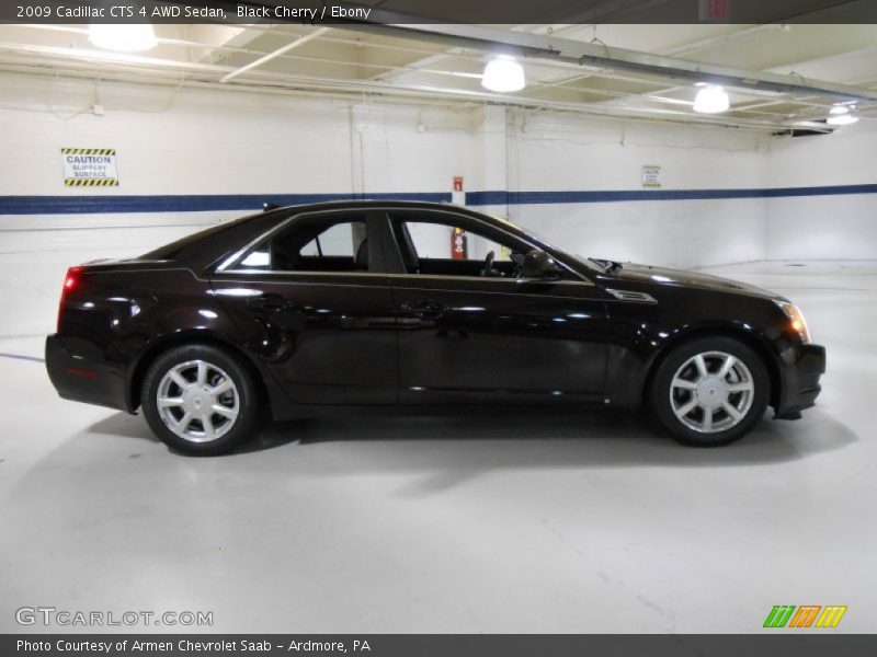 Black Cherry / Ebony 2009 Cadillac CTS 4 AWD Sedan