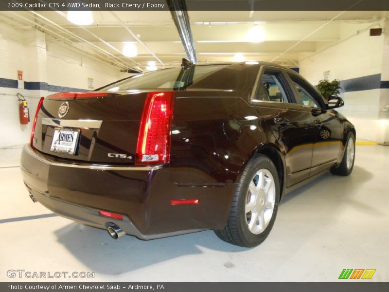 Black Cherry / Ebony 2009 Cadillac CTS 4 AWD Sedan