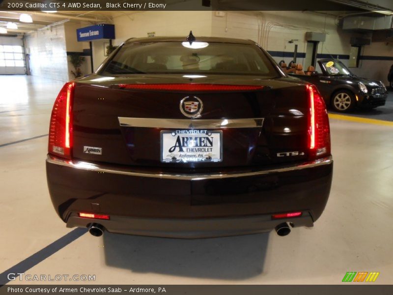 Black Cherry / Ebony 2009 Cadillac CTS 4 AWD Sedan