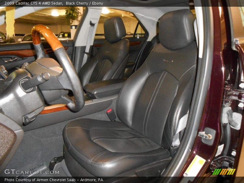 Black Cherry / Ebony 2009 Cadillac CTS 4 AWD Sedan
