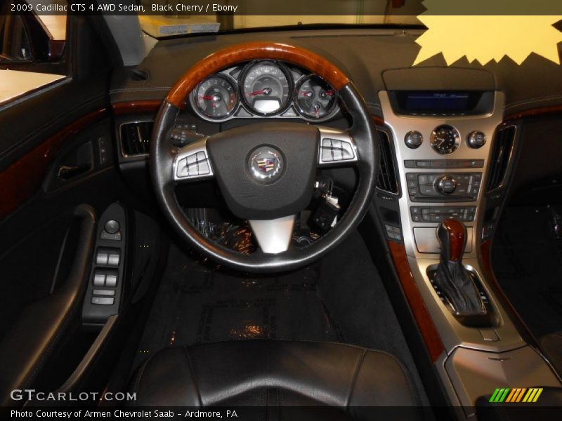 Black Cherry / Ebony 2009 Cadillac CTS 4 AWD Sedan