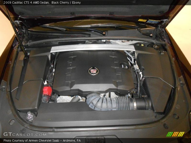 Black Cherry / Ebony 2009 Cadillac CTS 4 AWD Sedan