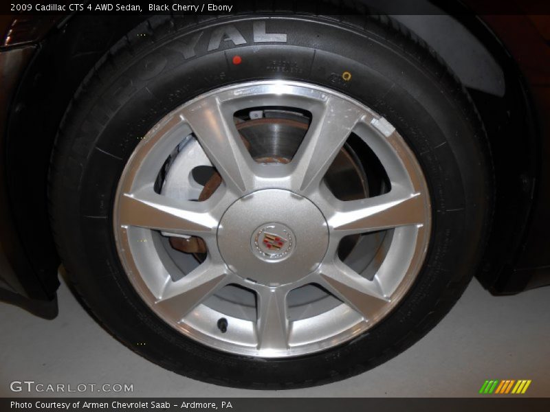 Black Cherry / Ebony 2009 Cadillac CTS 4 AWD Sedan