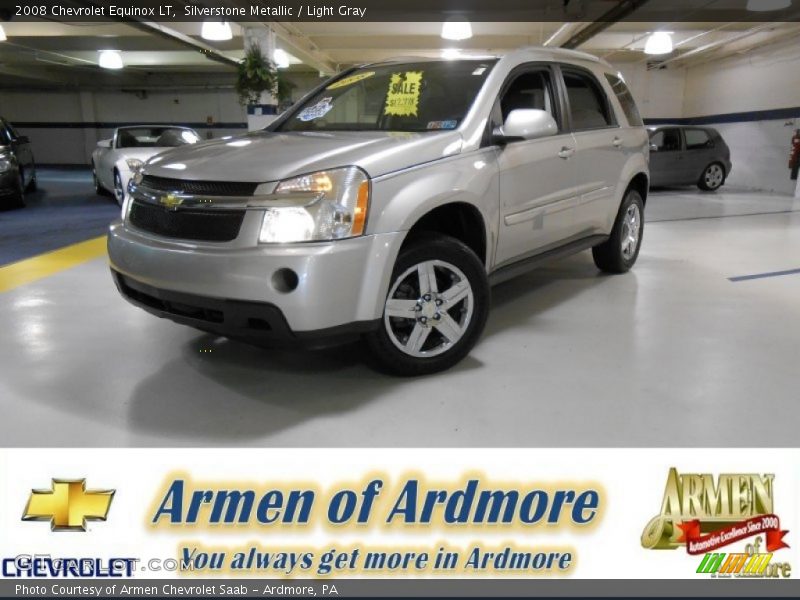 Silverstone Metallic / Light Gray 2008 Chevrolet Equinox LT