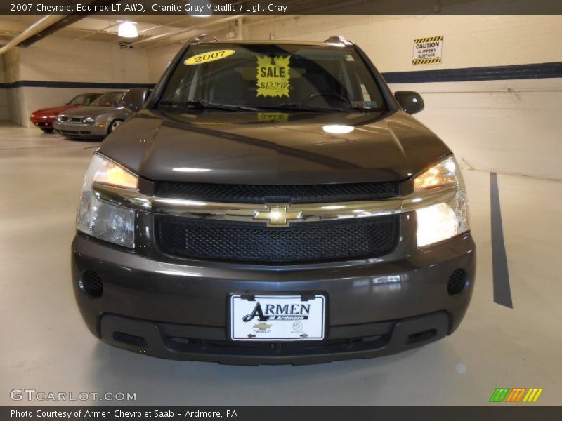 Granite Gray Metallic / Light Gray 2007 Chevrolet Equinox LT AWD