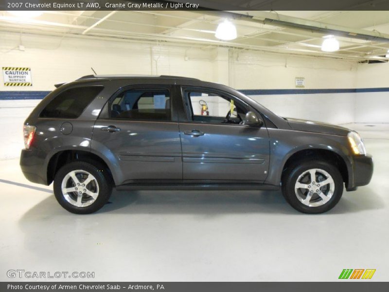 Granite Gray Metallic / Light Gray 2007 Chevrolet Equinox LT AWD