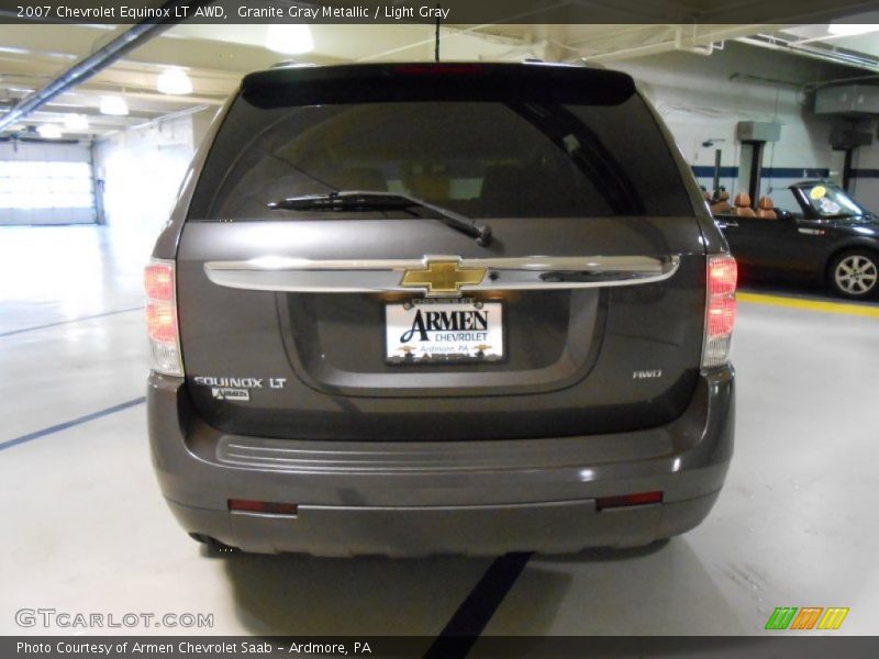 Granite Gray Metallic / Light Gray 2007 Chevrolet Equinox LT AWD