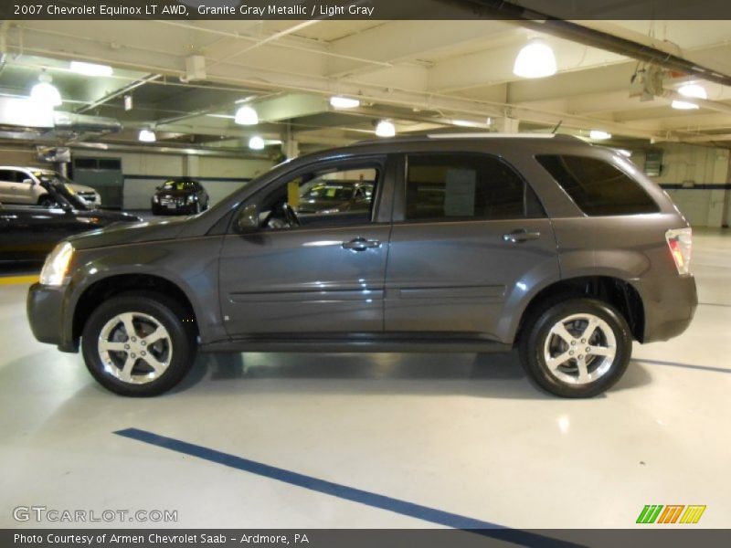 Granite Gray Metallic / Light Gray 2007 Chevrolet Equinox LT AWD