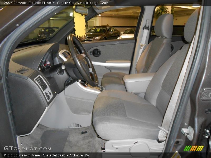 Granite Gray Metallic / Light Gray 2007 Chevrolet Equinox LT AWD