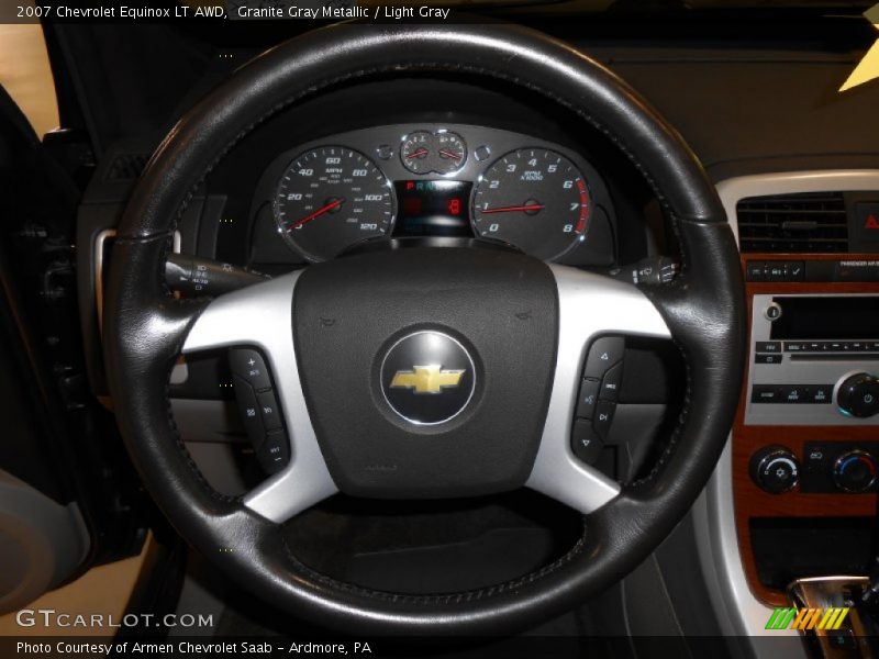 Granite Gray Metallic / Light Gray 2007 Chevrolet Equinox LT AWD
