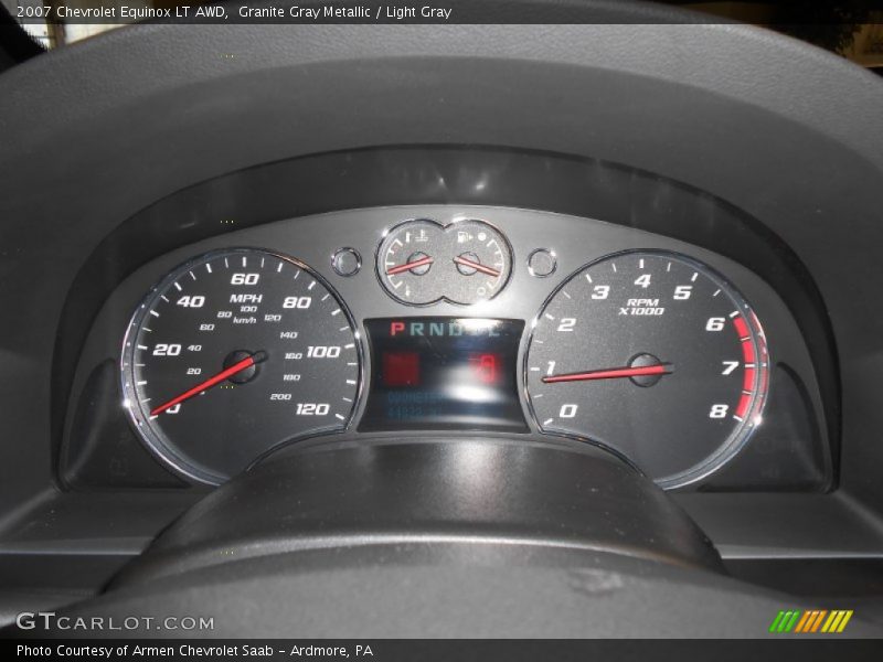 Granite Gray Metallic / Light Gray 2007 Chevrolet Equinox LT AWD