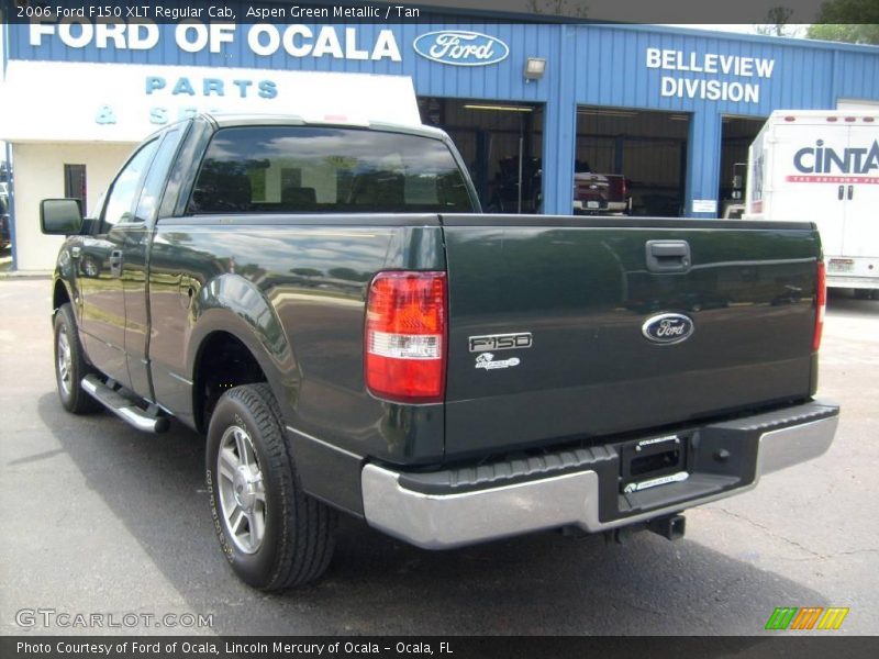 Aspen Green Metallic / Tan 2006 Ford F150 XLT Regular Cab