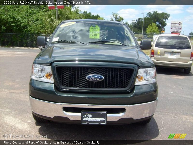 Aspen Green Metallic / Tan 2006 Ford F150 XLT Regular Cab