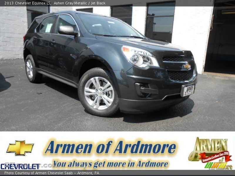 Ashen Gray Metallic / Jet Black 2013 Chevrolet Equinox LS