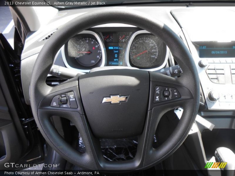 Ashen Gray Metallic / Jet Black 2013 Chevrolet Equinox LS