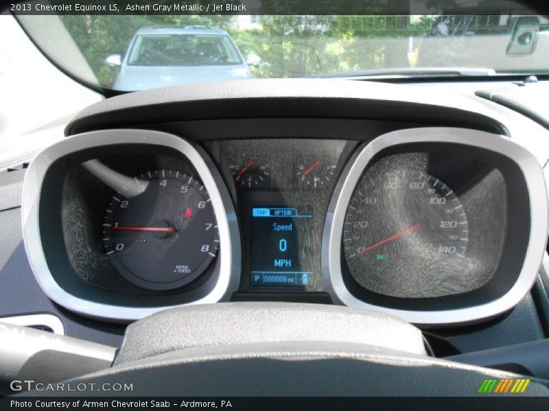 Ashen Gray Metallic / Jet Black 2013 Chevrolet Equinox LS