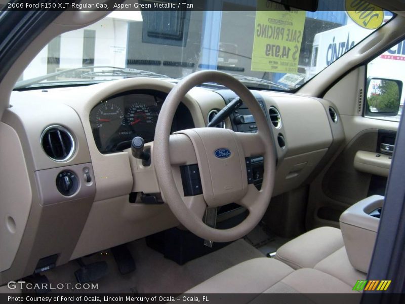 Aspen Green Metallic / Tan 2006 Ford F150 XLT Regular Cab