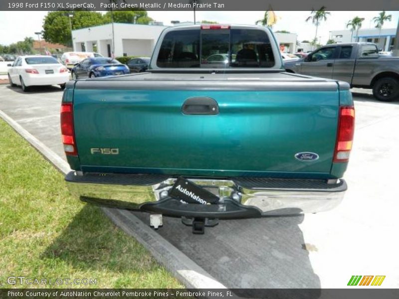 Pacific Green Metallic / Medium Prairie Tan 1998 Ford F150 XL SuperCab