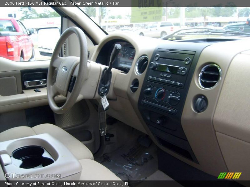 Aspen Green Metallic / Tan 2006 Ford F150 XLT Regular Cab