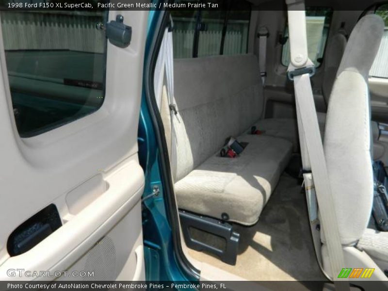 Pacific Green Metallic / Medium Prairie Tan 1998 Ford F150 XL SuperCab