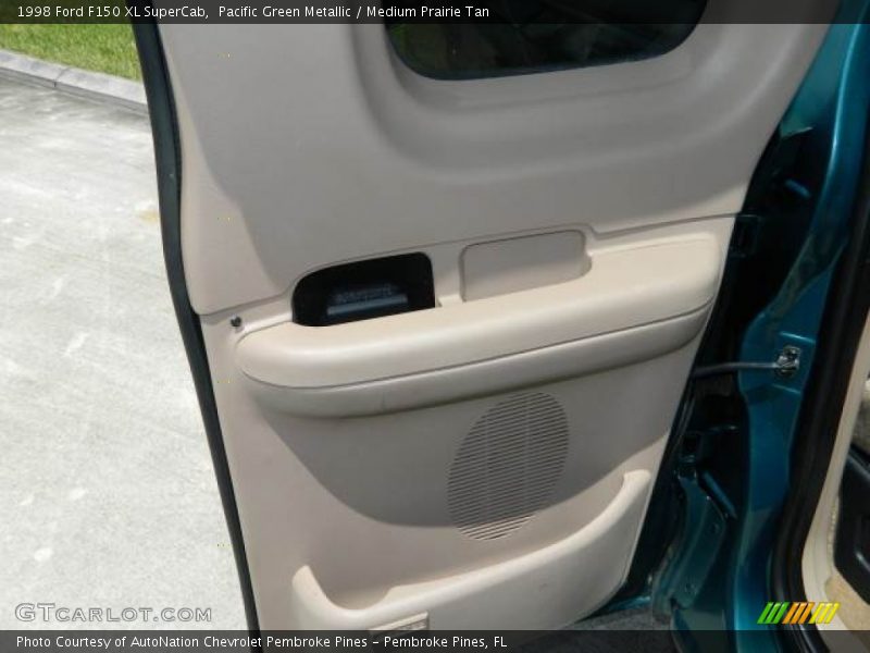 Pacific Green Metallic / Medium Prairie Tan 1998 Ford F150 XL SuperCab