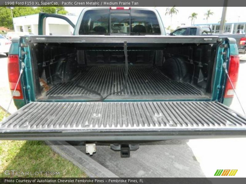 Pacific Green Metallic / Medium Prairie Tan 1998 Ford F150 XL SuperCab