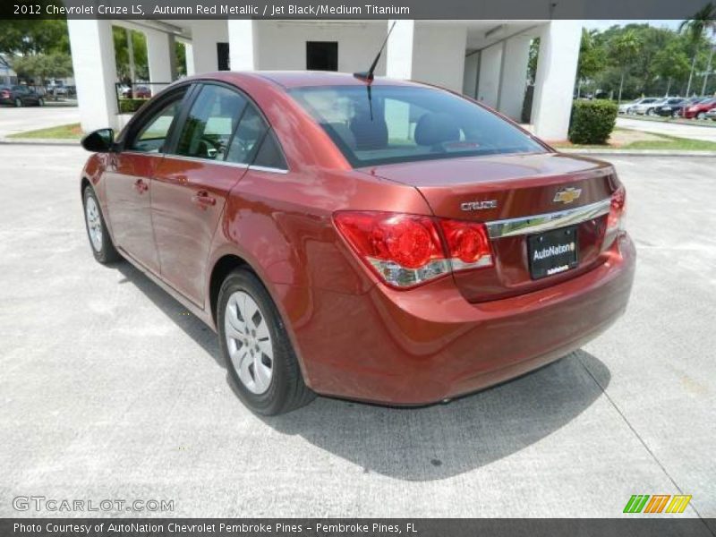 Autumn Red Metallic / Jet Black/Medium Titanium 2012 Chevrolet Cruze LS