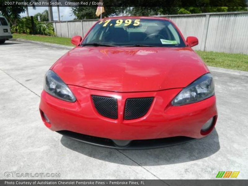 Crimson Red / Ebony 2007 Pontiac Grand Prix Sedan