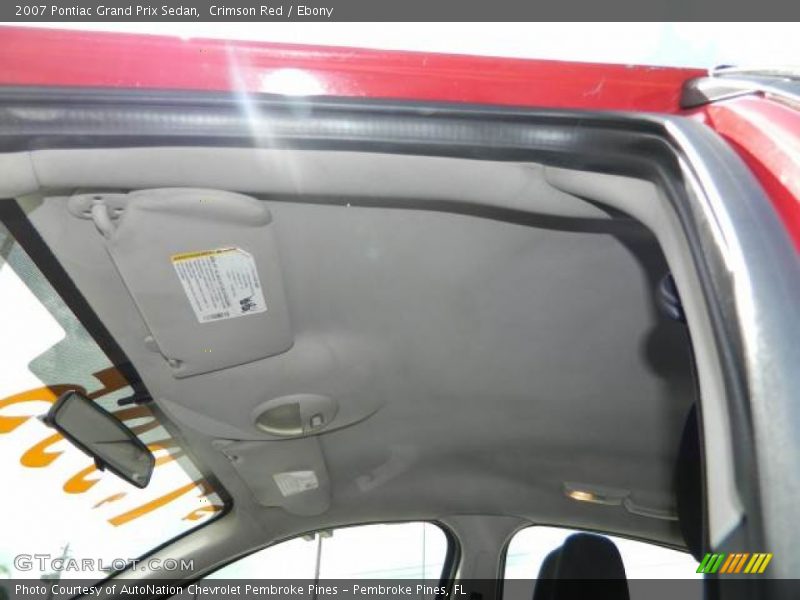 Crimson Red / Ebony 2007 Pontiac Grand Prix Sedan