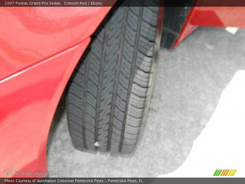 Crimson Red / Ebony 2007 Pontiac Grand Prix Sedan