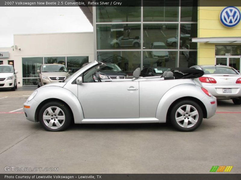 Reflex Silver / Grey 2007 Volkswagen New Beetle 2.5 Convertible