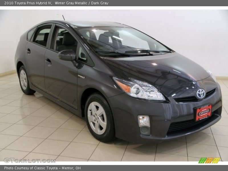 Winter Gray Metallic / Dark Gray 2010 Toyota Prius Hybrid IV