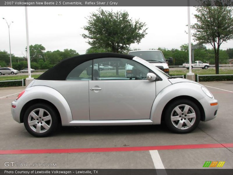 Reflex Silver / Grey 2007 Volkswagen New Beetle 2.5 Convertible