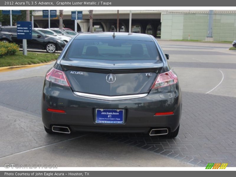 Graphite Luster Metallic / Taupe 2012 Acura TL 3.5 Advance