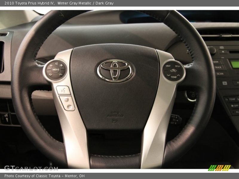 Winter Gray Metallic / Dark Gray 2010 Toyota Prius Hybrid IV