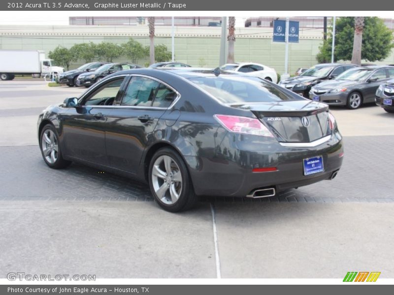 Graphite Luster Metallic / Taupe 2012 Acura TL 3.5 Advance