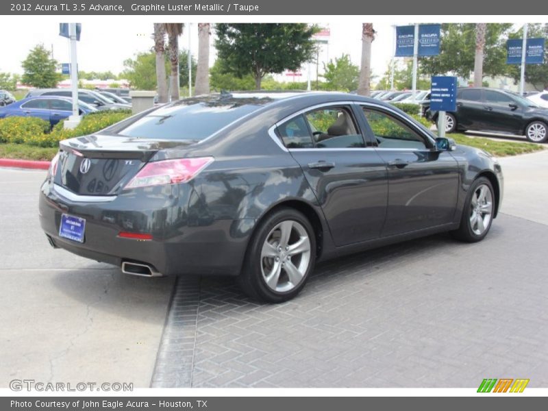 Graphite Luster Metallic / Taupe 2012 Acura TL 3.5 Advance